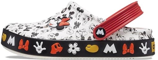 (Youth) Crocs Classic x Mickey Mouse Clogs 'White Red Black' 208866-100 (Youth) Crocs Classic x Mickey Mouse Clogs 'White Red Black' 208866-100