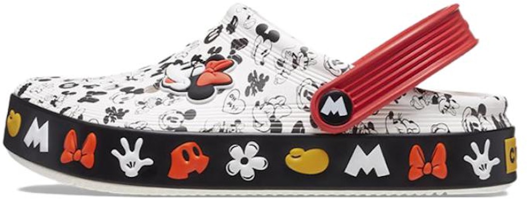 (Youth) Crocs Classic x Mickey Mouse Clogs 'White Red Black' 208866-100 Buy (Youth) Crocs Classic x Mickey Mouse Clogs 'White Red Black' 208866-100