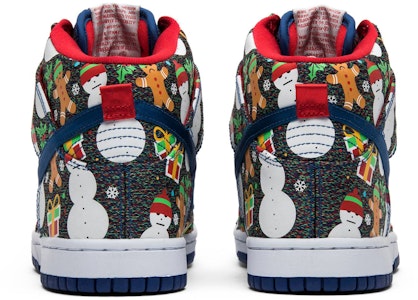 (JR) Concepts x Nike SB Dunk Pro High 2017 '丑陋圣诞毛衣' 高帮板鞋 AO1559-446 Details for (JR) Concepts x Nike SB Dunk Pro High 2017 '丑陋圣诞毛衣' 高帮板鞋 AO1559-446