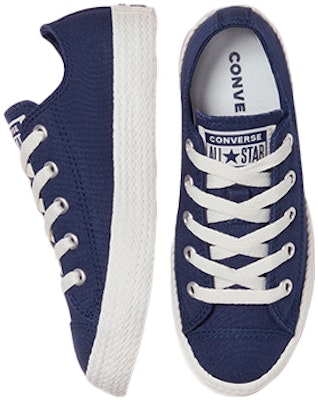 (JR) Converse Chuck Taylor All Star (Junior) 'Azul Blanco Texturizado' 670739F Purchase (JR) Converse Chuck Taylor All Star (Junior) 'Azul Blanco Texturizado' 670739F
