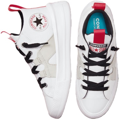 (Preschool) Converse Chuck Taylor All Star Easy-On Mid 'White University Red' 372837C Shop (Preschool) Converse Chuck Taylor All Star Easy-On Mid 'White University Red' 372837C