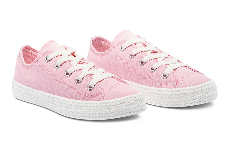 (Youth) Converse Chuck Taylor All Star Espadrille Low Top 'Pink Beige White' 圖 3