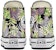 (JR) Converse Chuck Taylor All Star EVA Lift Tinggi 'Hitam Putih Cetakan Daun Hijau' A01201C