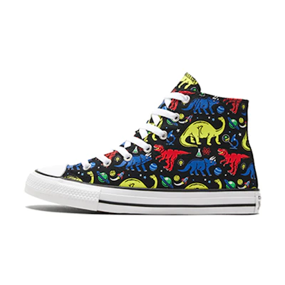 (Youth) Converse Chuck Taylor All Star Big Dinosaur Black/Multi-Color