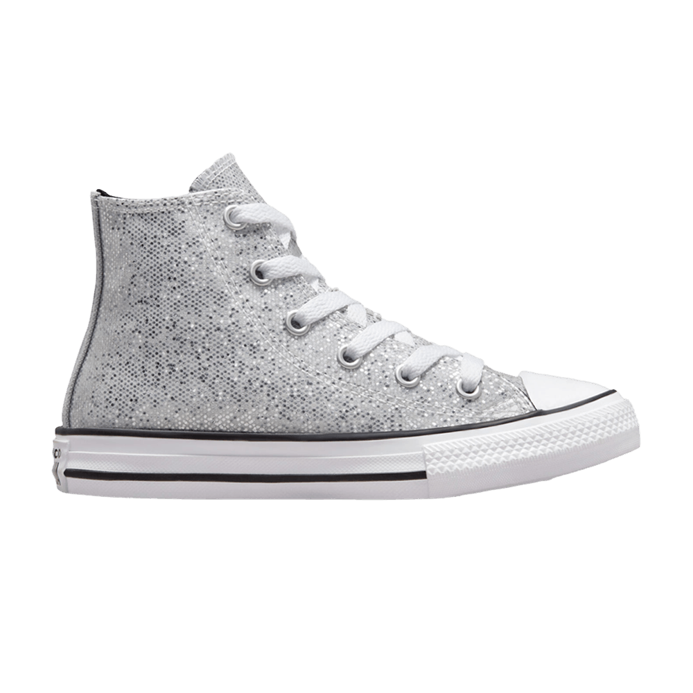 (Youth) Converse Chuck Taylor All Star High 'Glitter - Silver'