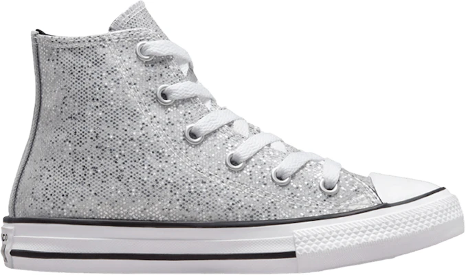 (JR) Converse Chuck Taylor All Star High 'Glitter Plata' A01477C Buy (JR) Converse Chuck Taylor All Star High 'Glitter Plata' A01477C