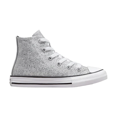 (Youth) Converse Chuck Taylor All Star High 'Glitter - Silver'