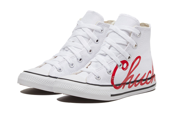 Lookbook (PS) 컨버스 척테일러 올스타 K 레드/화이트 667595C