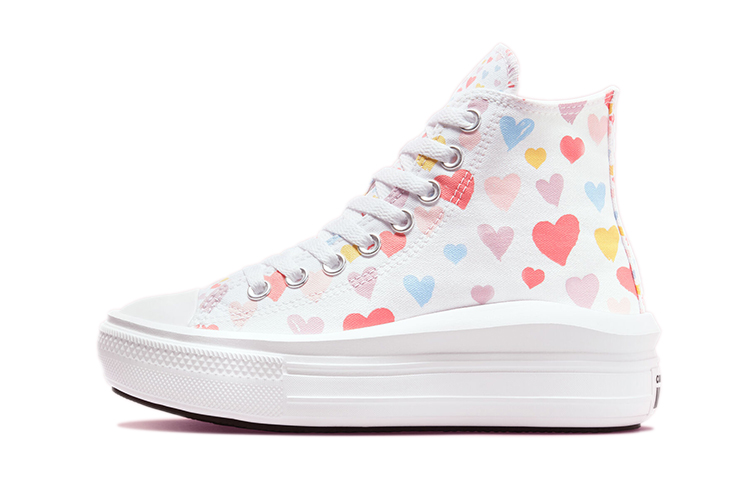 (Youth) Converse Chuck Taylor All Star High 'Little Love Print - White'