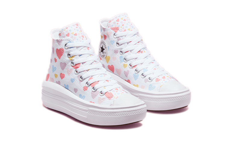 (Youth) Converse Chuck Taylor All Star High 'Little Love Print - White' 圖 3
