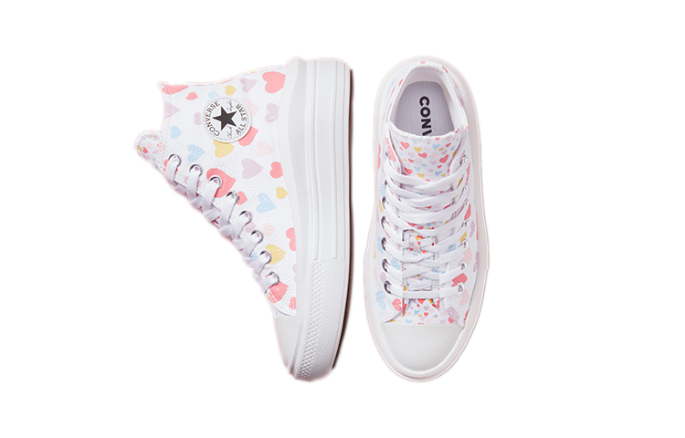 (Youth) Converse Chuck Taylor All Star High 'Little Love Print - White' 圖 5