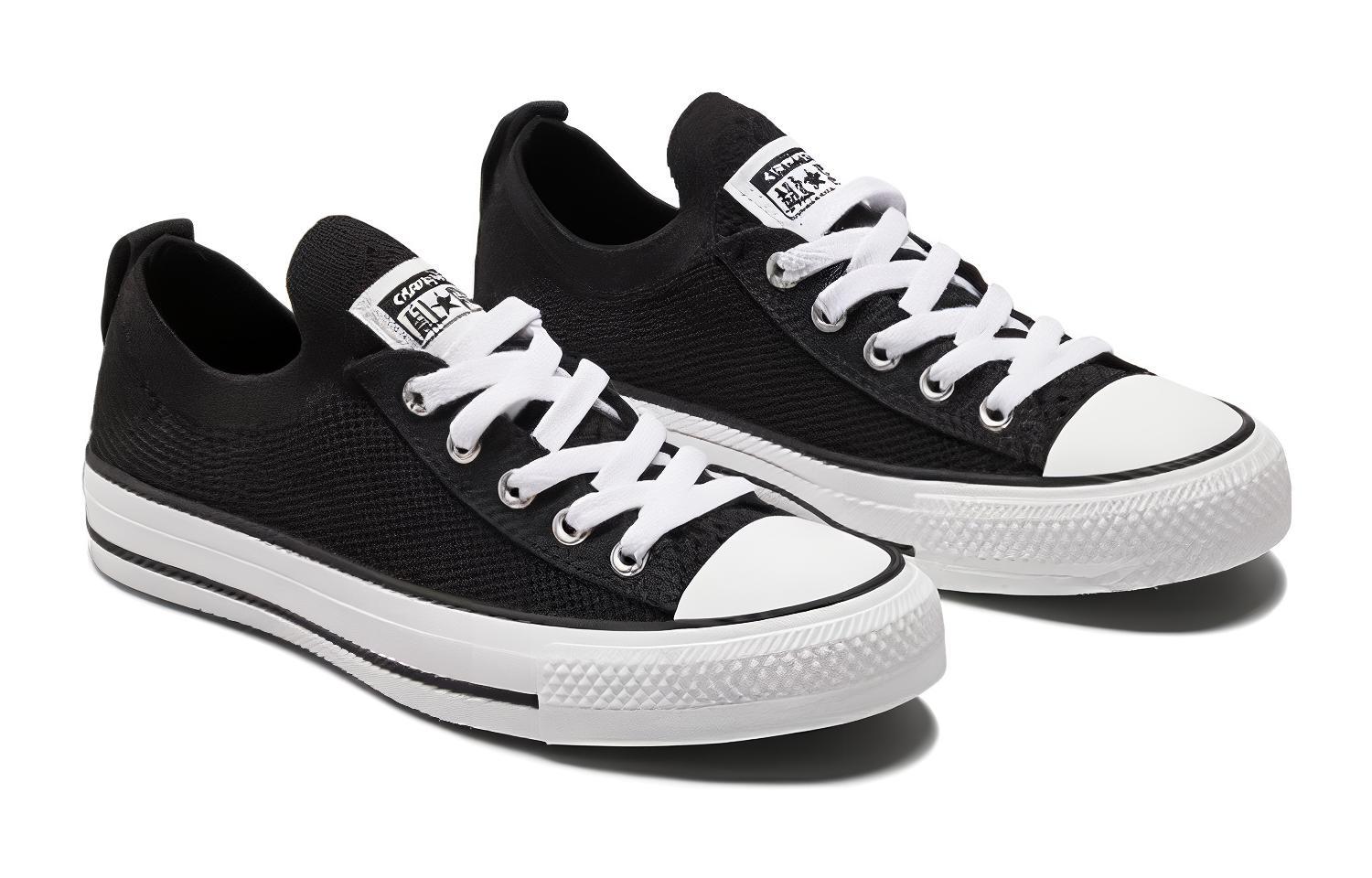 Lookbook (JR) チャックテイラー オールスター ニット ブラック/ホワイト A06001C