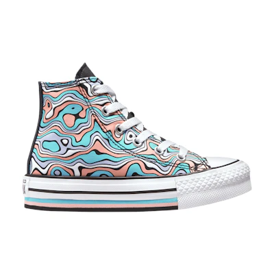 (Youth) Converse Chuck Taylor All Star Lift Platform High 'Color Swirl'