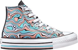 (Youth) Converse Chuck Taylor All Star Lift Platform High 'Color Swirl' A01019F (Youth) Converse Chuck Taylor All Star Lift Platform High 'Color Swirl' A01019F