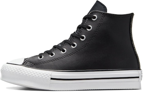 (JR) 匡威Chuck Taylor All Star增高厚底皮革高帮"黑色天然象牙" A01015C Buy (JR) 匡威Chuck Taylor All Star增高厚底皮革高帮"黑色天然象牙" A01015C