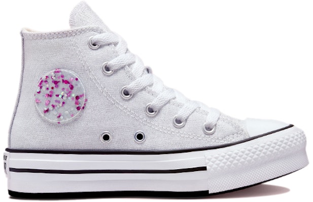 (Youth) Converse Chuck Taylor All Star Lift Platform High 'Glitter Pack - White Natural Ivory' 372741F Order (Youth) Converse Chuck Taylor All Star Lift Platform High 'Glitter Pack - White Natural Ivory' 372741F
