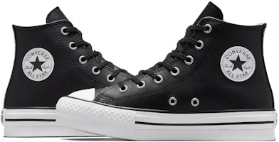 (JR) Converse Chuck Taylor All Star Lift Plataforma Cuero High 'Negro Marfil Natural' A01015C Lookbook (JR) Converse Chuck Taylor All Star Lift Plataforma Cuero High 'Negro Marfil Natural' A01015C