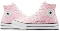 Shop (Youth) Converse Chuck Taylor All Star Lift Platform High 'Floral Embroidery - Donut Glaze' A06324C