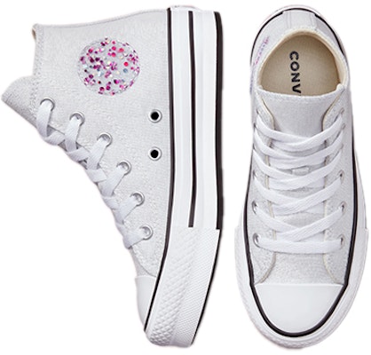 (Youth) Converse Chuck Taylor All Star Lift Platform High 'Glitter Pack - White Natural Ivory' 372741F Shop (Youth) Converse Chuck Taylor All Star Lift Platform High 'Glitter Pack - White Natural Ivory' 372741F
