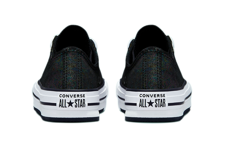 Shop (JR) 컨버스 척테일러 리프트 플랫폼  iridescent (블랙/화이트) 671518C