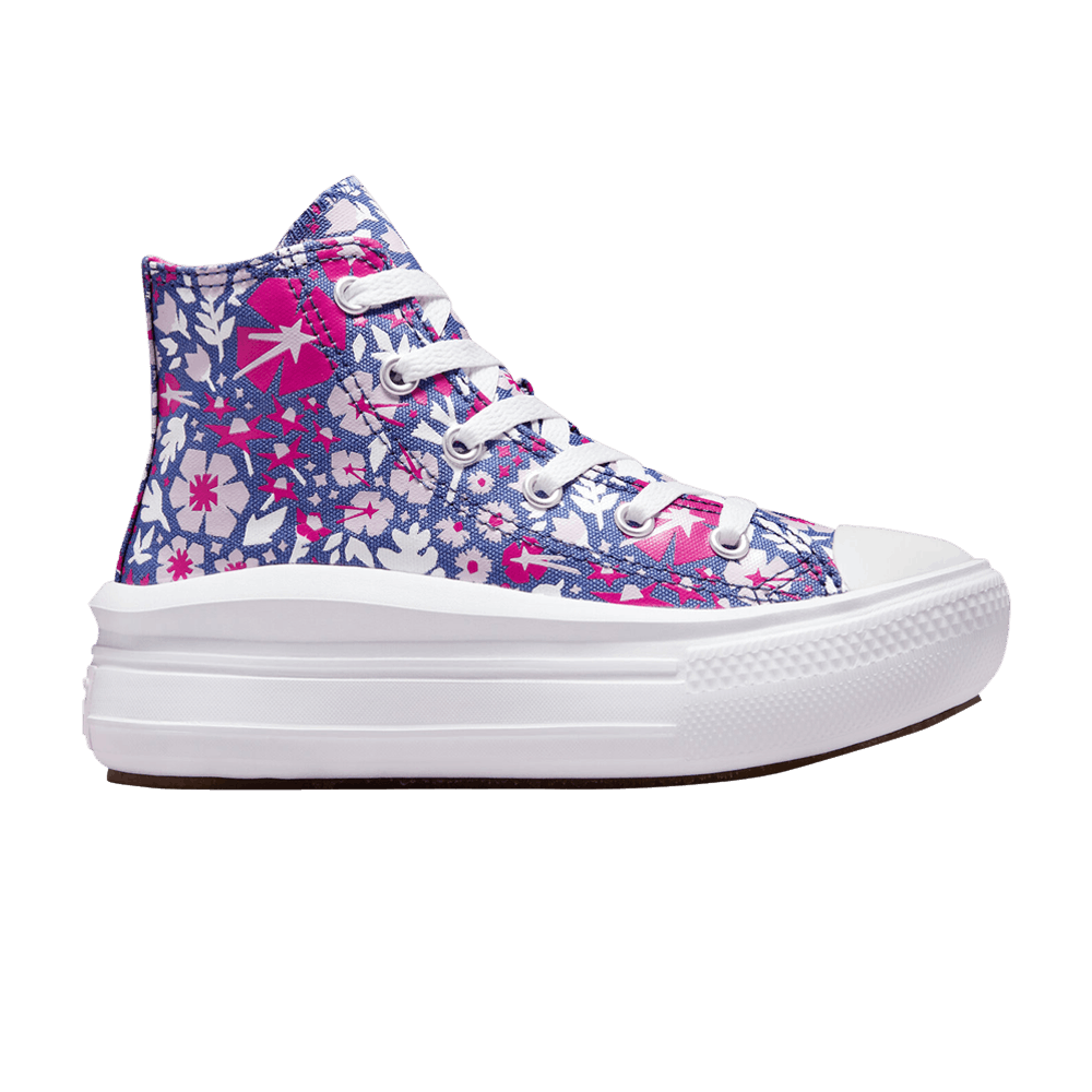 (Youth) Converse Chuck Taylor All Star Move Platform High 'Paper Floral - Washed Indigo' 372756F