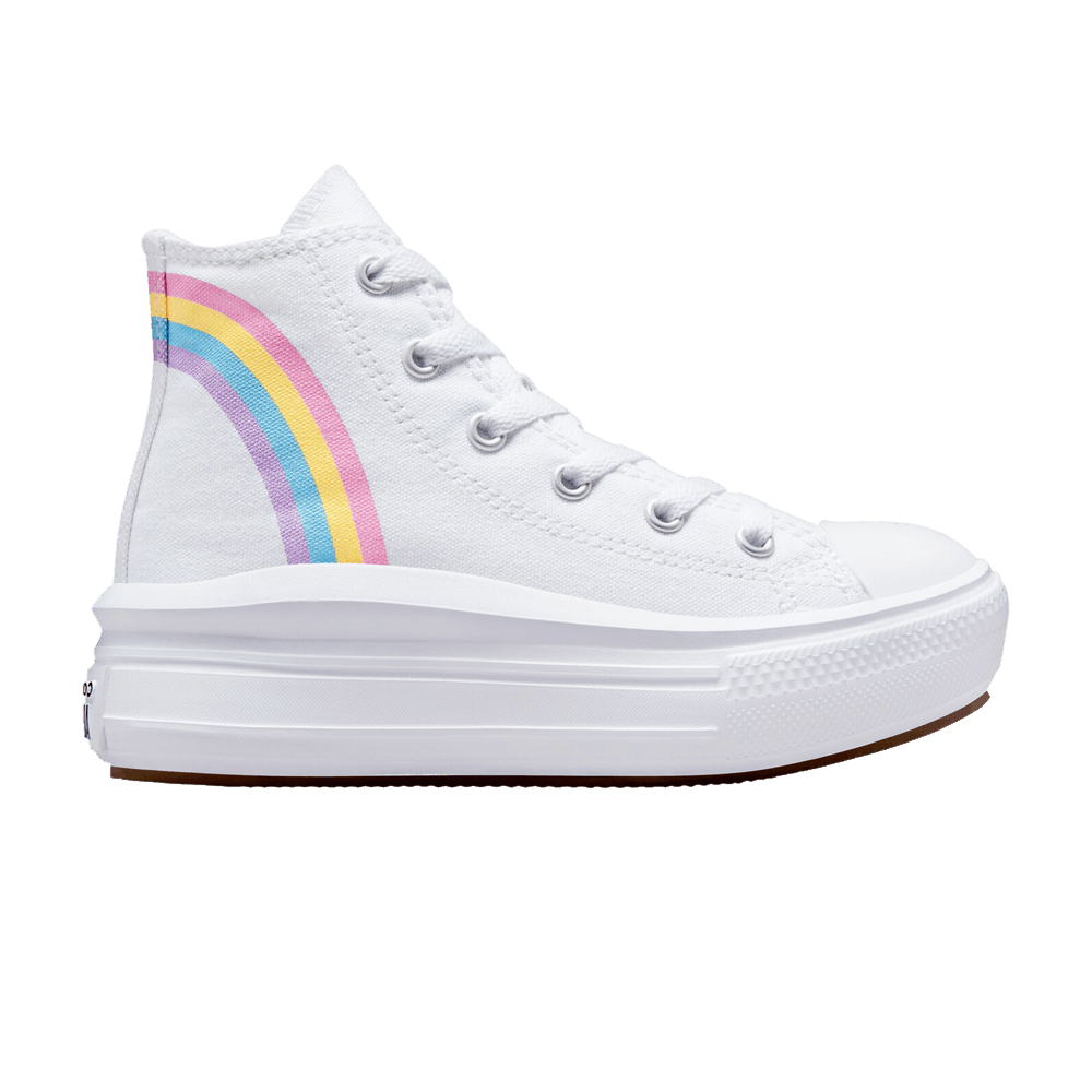 (Youth) Converse Chuck Taylor All Star Move Platform High 'Rainbow Cloud' A04345F