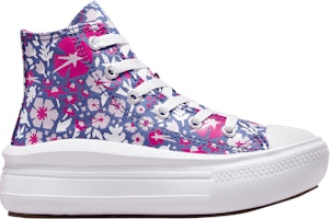 (Youth) Converse Chuck Taylor All Star Move Platform High 'Paper Floral - Washed Indigo' 372756F (Youth) Converse Chuck Taylor All Star Move Platform High 'Paper Floral - Washed Indigo' 372756F