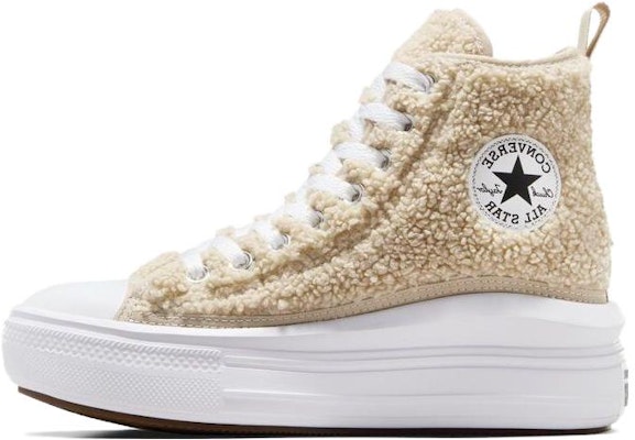 (Youth) Converse Chuck Taylor All Star Move Platform High 'Sherpa - Beach Stone' A06794C Buy (Youth) Converse Chuck Taylor All Star Move Platform High 'Sherpa - Beach Stone' A06794C