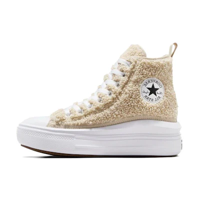 (Youth) Converse Chuck Taylor All Star Move Platform High 'Sherpa - Beach Stone'