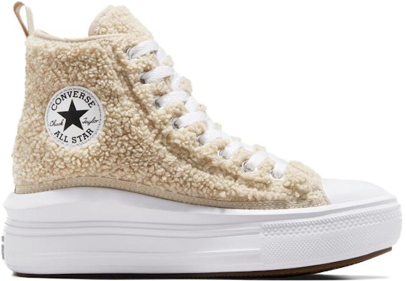 (JR) 匡威Chuck Taylor All Star Move 高帮'羊羔绒-沙滩石'平台款 A06794C Order (JR) 匡威Chuck Taylor All Star Move 高帮'羊羔绒-沙滩石'平台款 A06794C