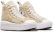 Lookbook (JR) Converse Chuck Taylor All Star Move Platform High 'Sherpa - Beach Stone' Wanita A06794C