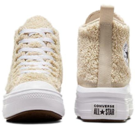 (JR) 匡威Chuck Taylor All Star Move 高帮'羊羔绒-沙滩石'平台款 A06794C Purchase (JR) 匡威Chuck Taylor All Star Move 高帮'羊羔绒-沙滩石'平台款 A06794C