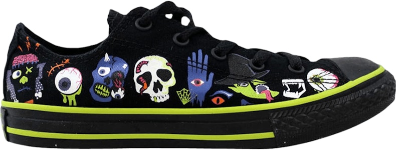 (JR) Converse Chuck Taylor All Star OX 'Hitam Lime Tebal' 654367F Buy (JR) Converse Chuck Taylor All Star OX 'Hitam Lime Tebal' 654367F
