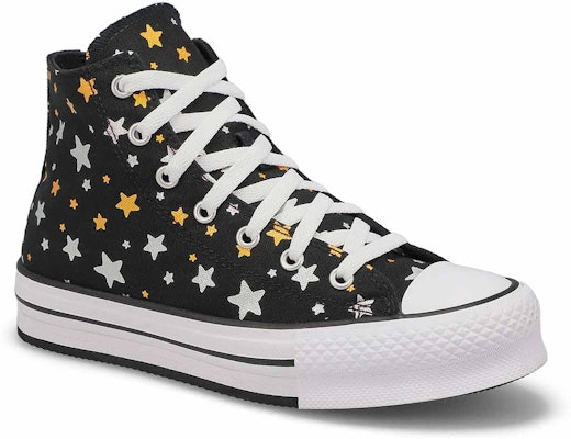 (Youth) Converse Chuck Taylor All Star Platform Lift High 'Sparkle' A05528C Lookbook (Youth) Converse Chuck Taylor All Star Platform Lift High 'Sparkle' A05528C
