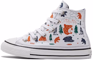 (Youth) Converse Chuck Taylor All Star White/Orange 672439C (Youth) Converse Chuck Taylor All Star White/Orange 672439C