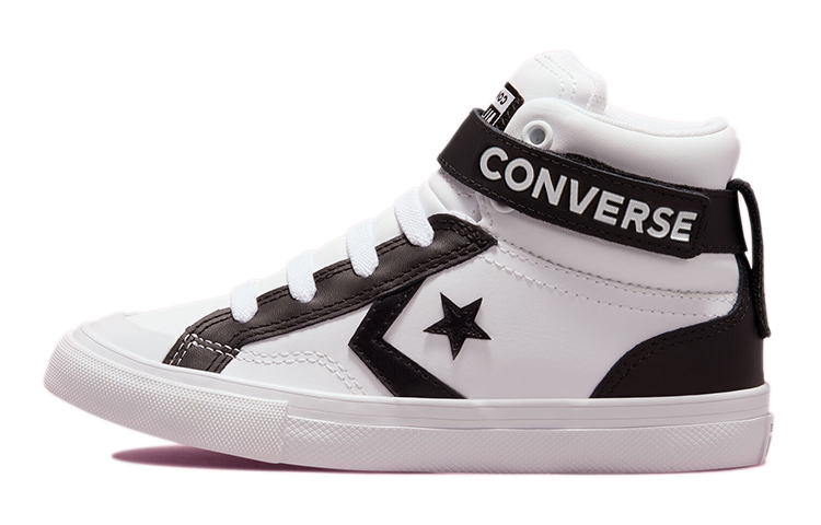 (Youth) Converse Cons Pro Leather High Top 'White Black' 671530C