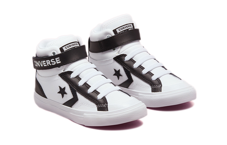 Lookbook (JR) Converse Cons Pro Kulit Tinggi 'Putih Hitam' 671530C