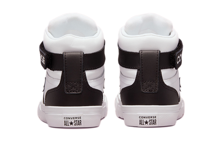 Purchase (JR) Converse Cons Pro Kulit Tinggi 'Putih Hitam' 671530C