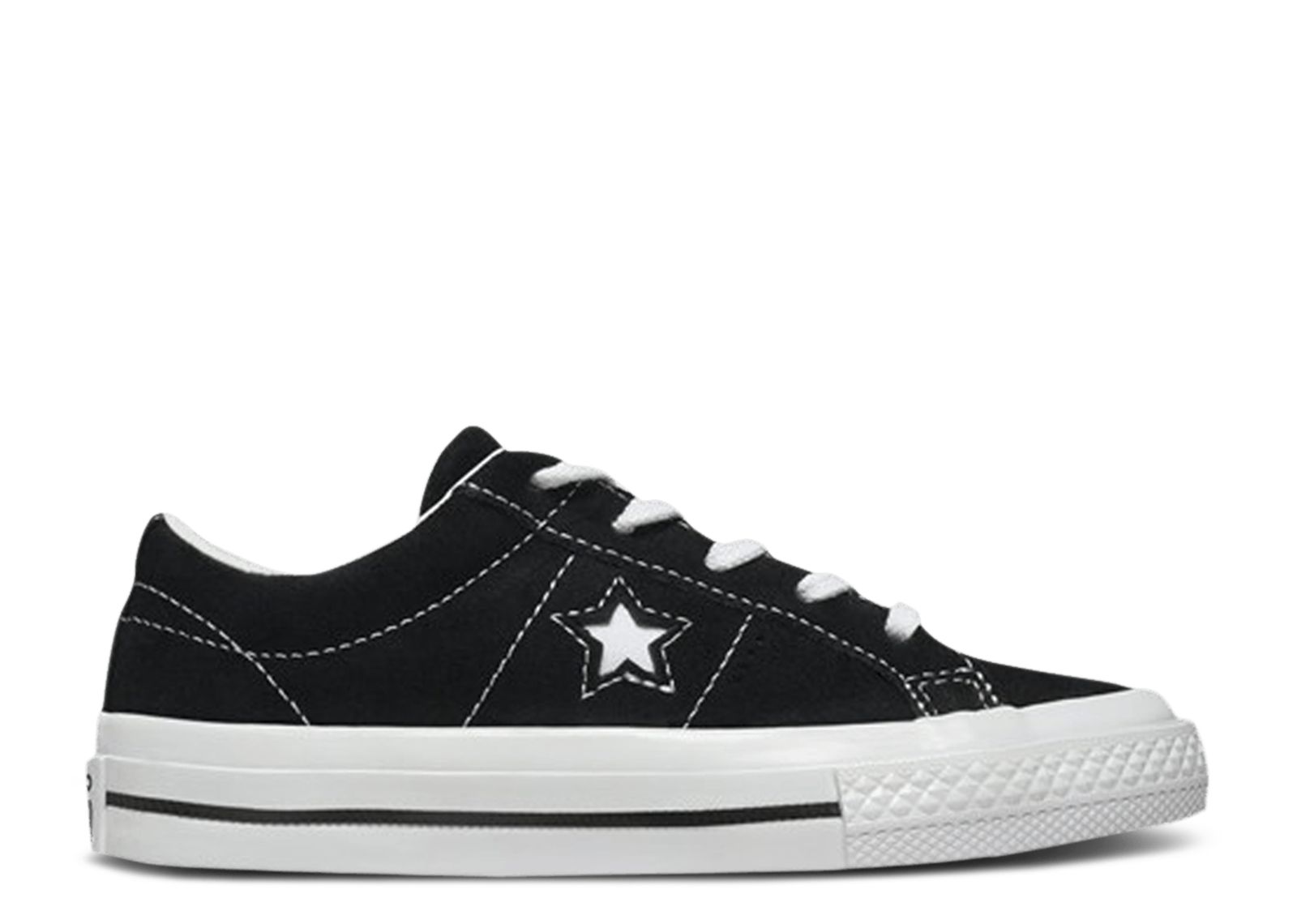 (Youth) Converse One Star Low 'Black Suede' 361812C