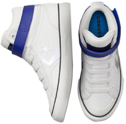 (Preschool) Converse Pro Blaze Strap K 'White Blue Silver' 672123C Shop (Preschool) Converse Pro Blaze Strap K 'White Blue Silver' 672123C
