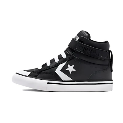 (Youth) Converse Pro Blaze Strap Leather High 'Black White'