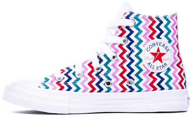 White cheap rainbow converse