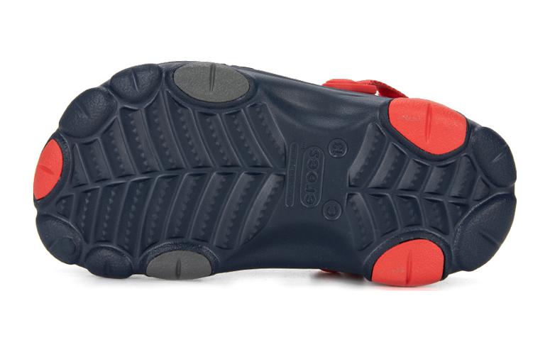 Shop 兒童 Crocs卡駱馳 舒適氣質 休閒百搭 耐磨 透氣輕便兒童涼鞋 黑色