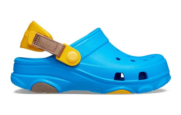Order (JR) Crocs全地形毛绒拖鞋 '蓝黄' 206747-456