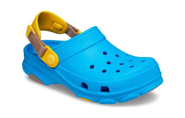 Lookbook (JR) Crocs全地形毛绒拖鞋 '蓝黄' 206747-456