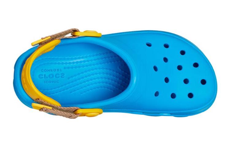 Shop 兒童 Crocs 卡駱馳 舒適休閒 防滑輕便兒童涼鞋 藍色