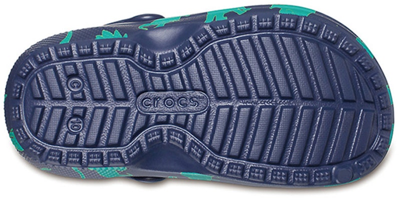 (JR) Crocs Baya Kasut Grafik 'Biru Hijau' 204817-41D Details for (JR) Crocs Baya Kasut Grafik 'Biru Hijau' 204817-41D