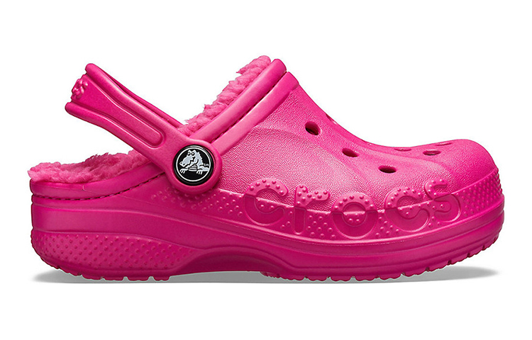 Order (Youth) Crocs Baya Lined Clogs 'Candy Pink' 205977-6X3