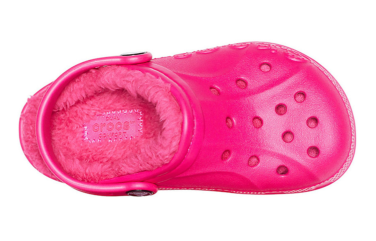 Lookbook (Youth) Crocs Baya Lined Clogs 'Candy Pink' 205977-6X3
