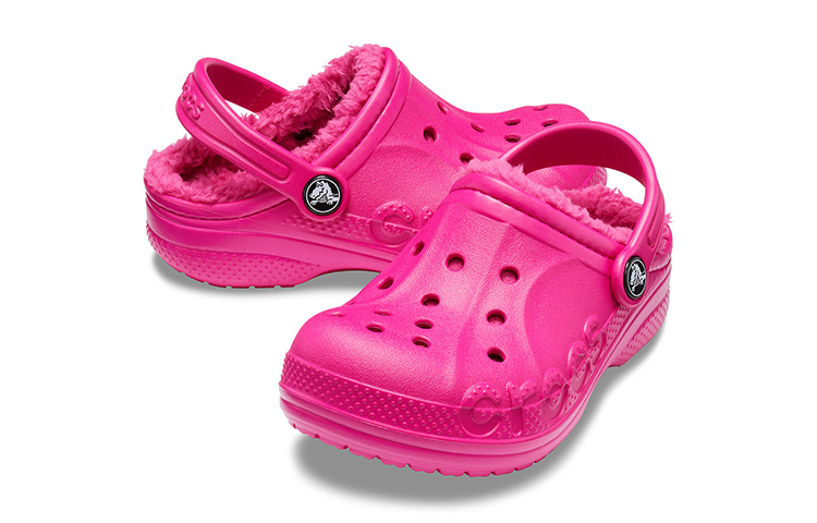 Shop (Youth) Crocs Baya Lined Clogs 'Candy Pink' 205977-6X3